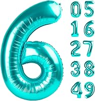 Vista 326 de Globos con números con estampado de vaca, globos de 40 pulgadas del número 0-9 (cero-nueve), globo de vaca para suministros de fiesta de cumpleaños