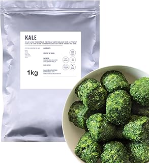 Amazon | オーガニック 冷凍 ケール ベルギー産 1kg 有機 冷凍野菜 キューブ カット BIO ビオ Certified Organic All-Natural Frozen Kale Cubes | HORIZON FARMS | 冷凍野菜 通販