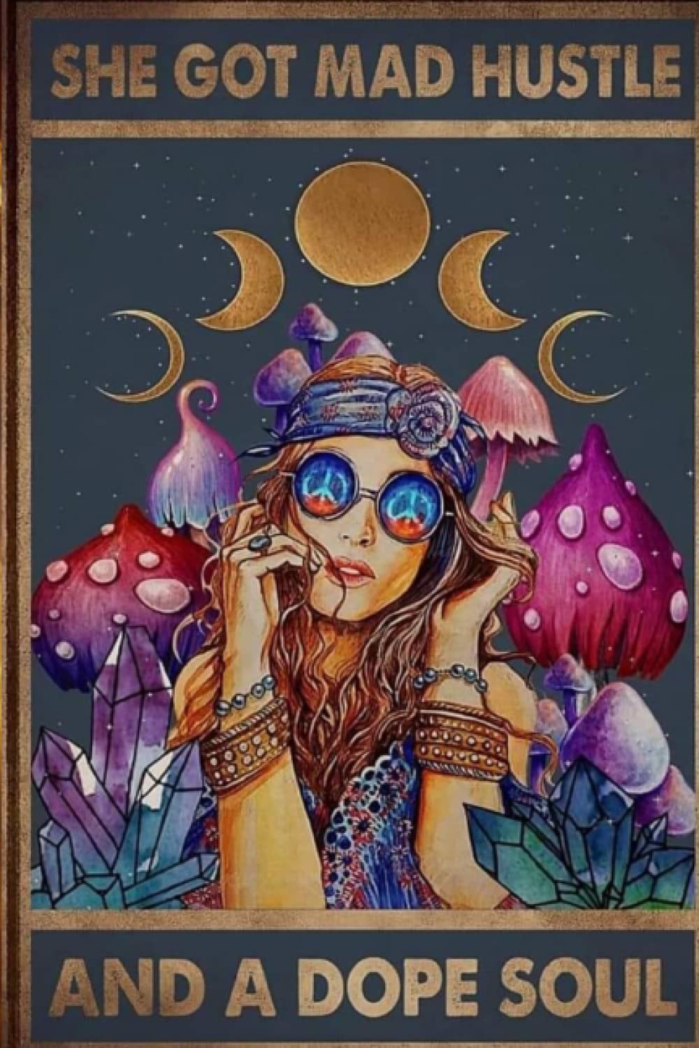 Shes Got a Made Hustle and A Dope Soul: You Have The Power to Control Your Peace (back cover w/ clouds) (Lady Dragon Rider)