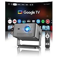 Magcubic Proiettore 4K con Google TV Stick, 1080P Nativo Proiettore Portatile 800ANSI con WiFi Bluetooth