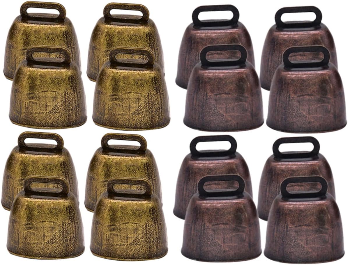 Holibanna 18pcs Sheep Grazing Bells Vintage Cattle Bells Decor for Crafts Ringing for Pet Jingle for Door Knob