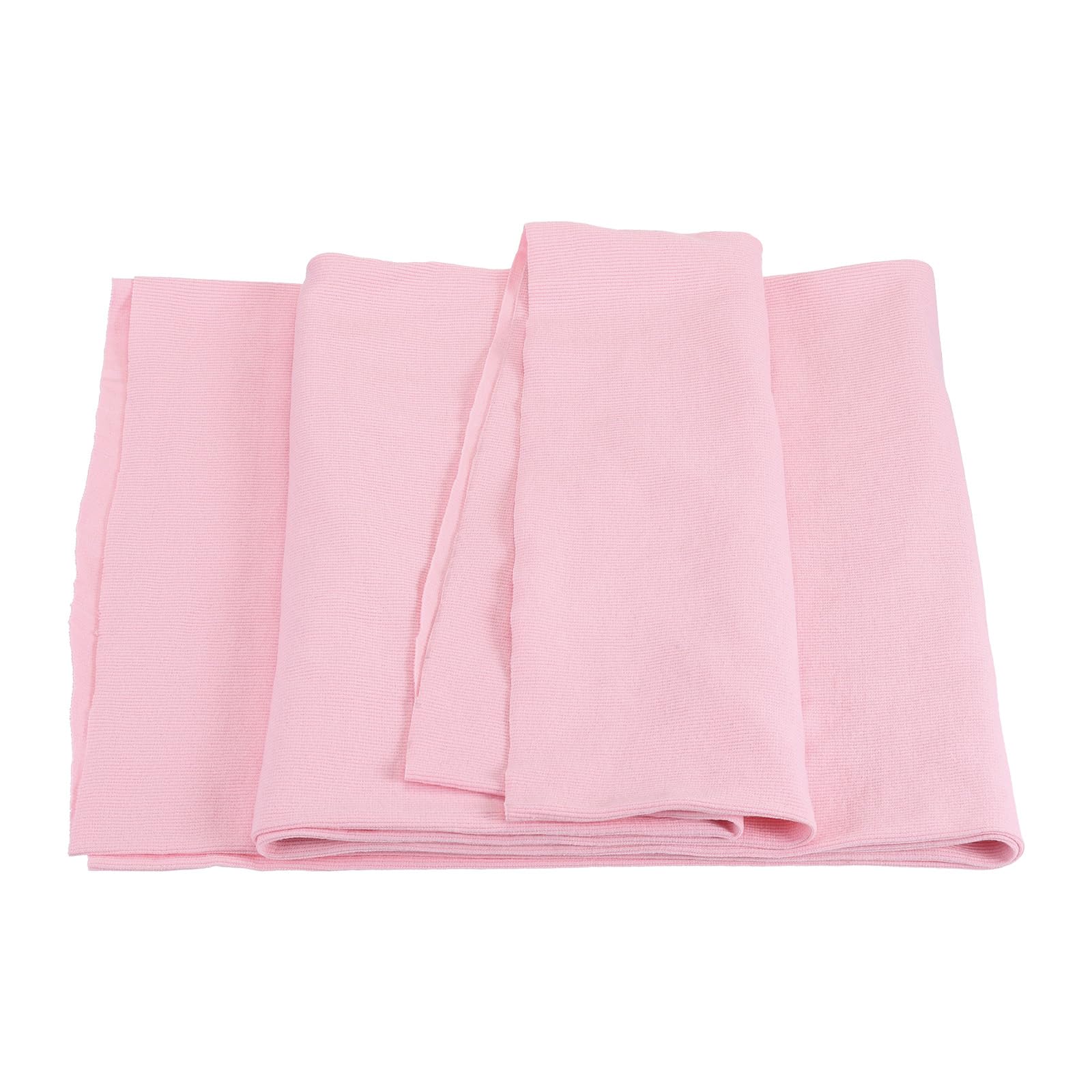 MECCANIXITY 39" Elastic Cuffs Ribbed Trims Cotton Fabric Knit Rib Stretch Tape Cuff Sleeve Waistband for Sewing, 24" Wide Pink