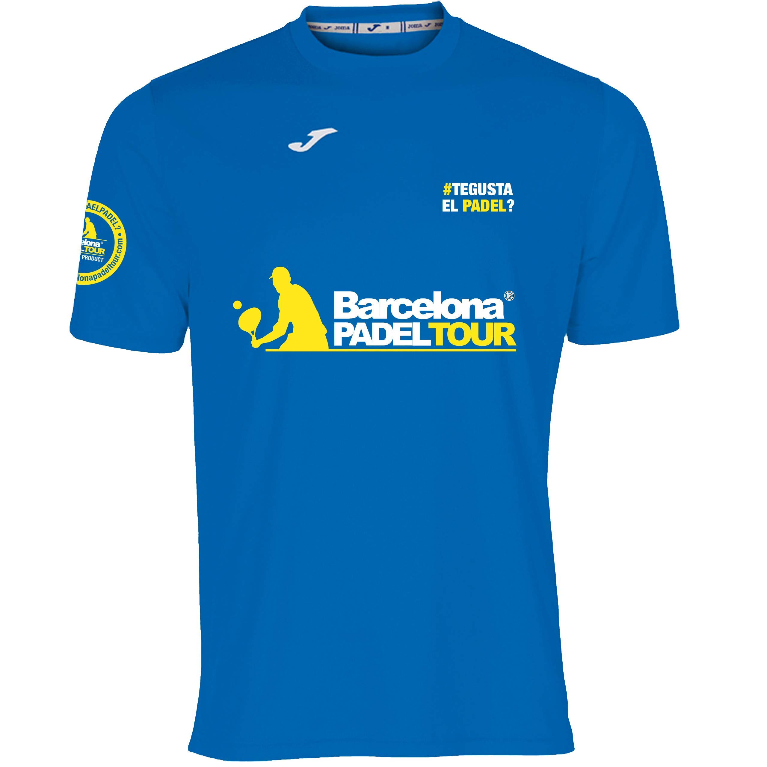 Barcelona Padel TourTechnical Short Sleeve T-Shirt Te Gusta el pdel | Man | Soft Touch and Quick Drying | Sportswear