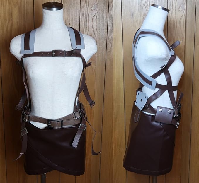 Amazon 進撃の巨人 調査兵団 全身 ベルト 一式 セット コスプレ 衣装 日本語 取り付け 説明書 付 男女兼用 エレン ミカサ リヴァイ アニメ Gun With 全身ベルト一式 コスプレ 仮装 通販