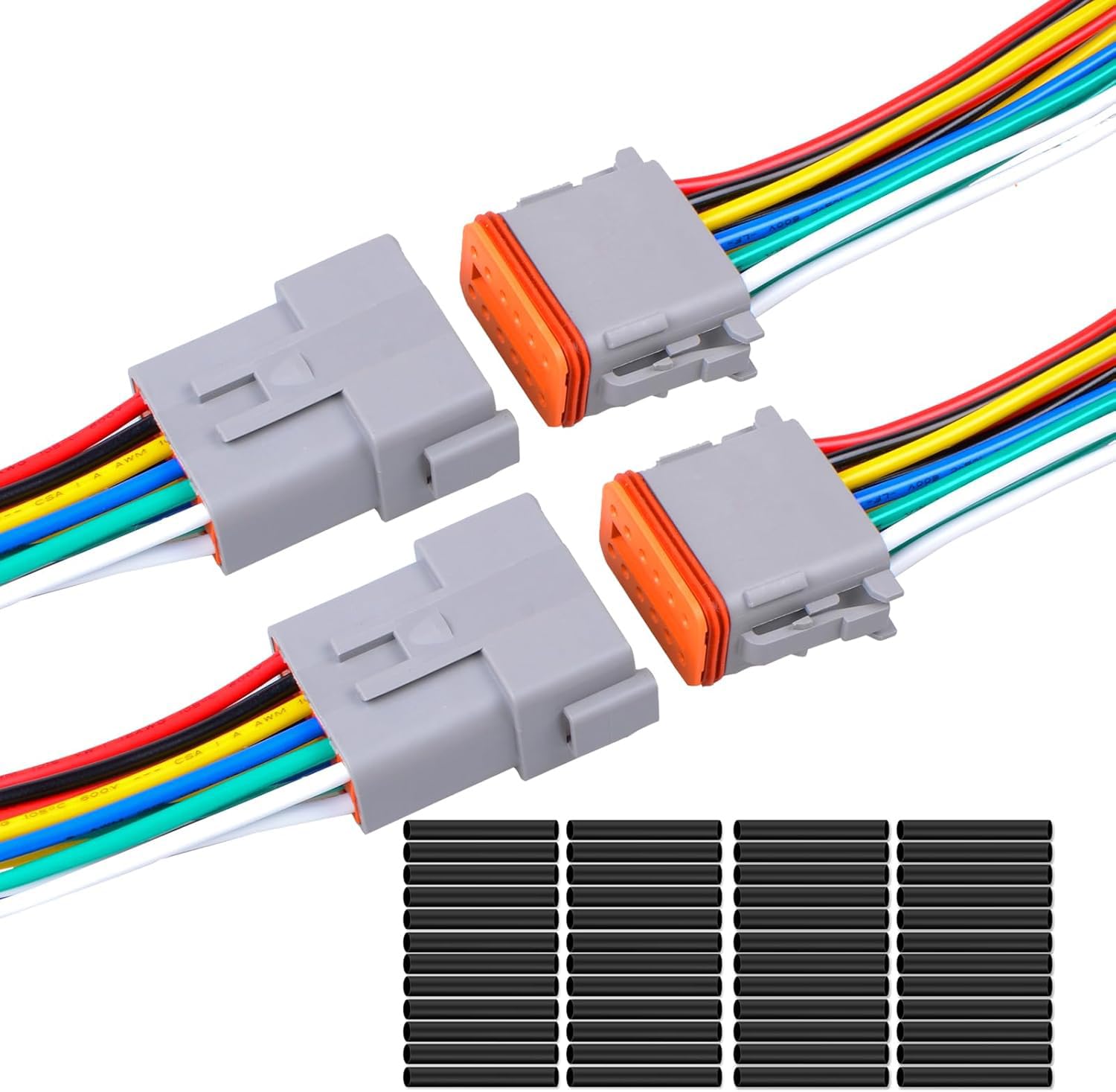 2Pack 12-Pin DT Connector Male and Female Wire Connectors