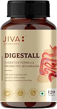 Jiva Digestall Tablet 500mg | Balances Vata & Pitta | Helpful In Indigestion, Bloating, Acidity, Constipation, Diarrhea & Heavy Stomach- 120 Tablets (Pack Of 1)