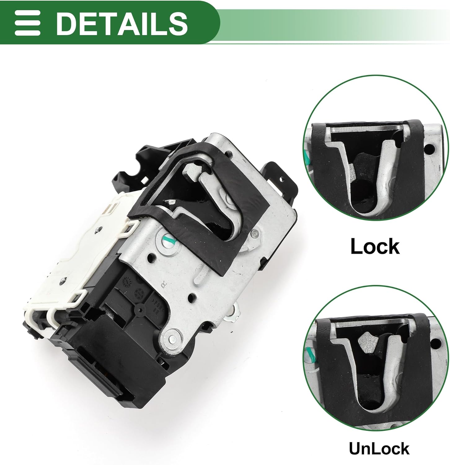 Motoforti Front Right Passenger Side Power Door Lock Actuator Motor Door Latch Actuator Assembly for Ford Fusion 2006-2012 for Lincoln MKZ 2007-2012