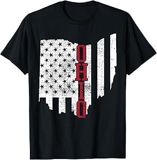 4th Of July Ohio USA US Flag States Vintage T-Shirt