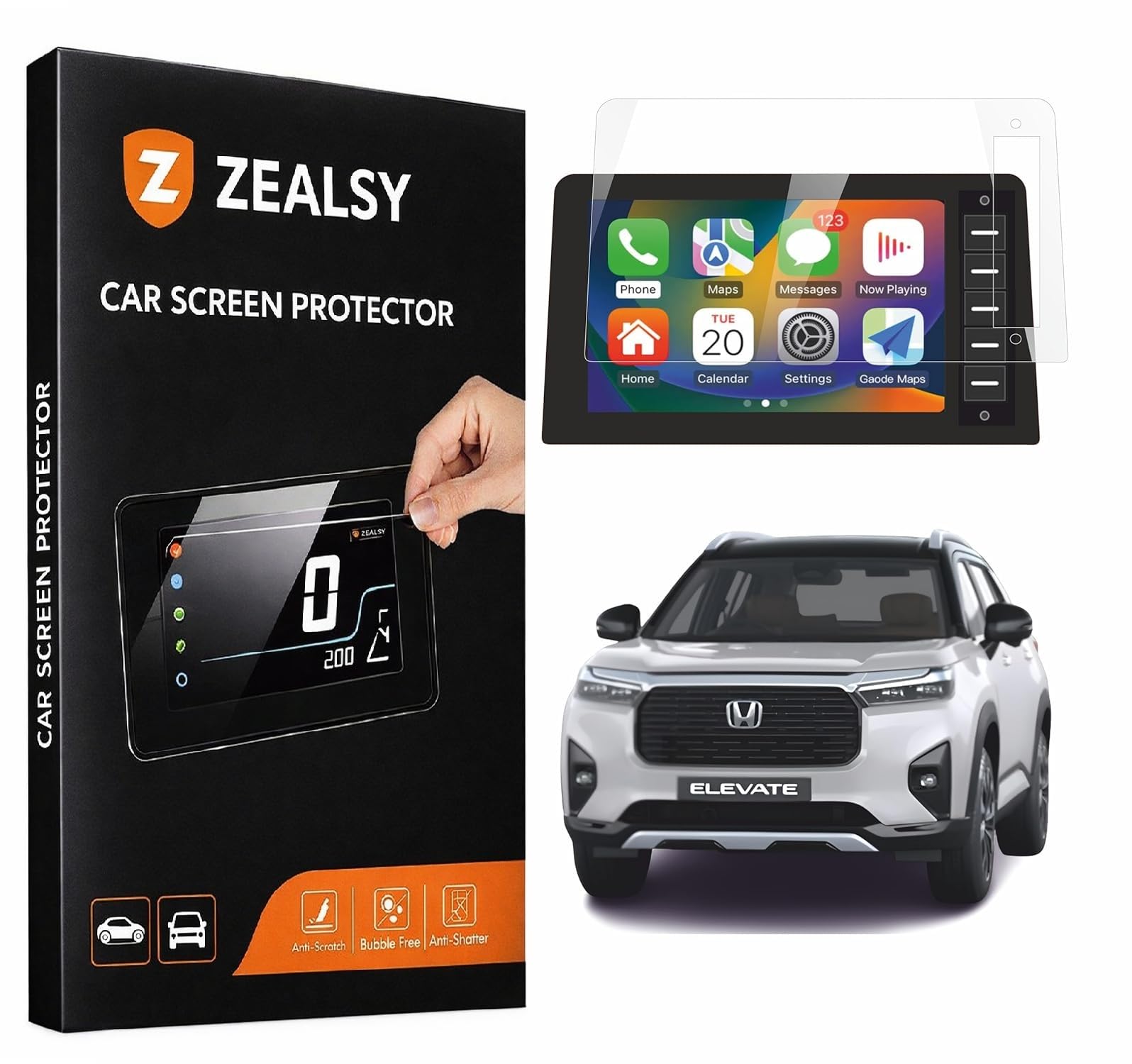 Honda Elevate Screen Guard V VX Variants | 8 Inch Infotainment Touch Display | 2023 Facelift Protector (Elevate 8 Inch)-image-14