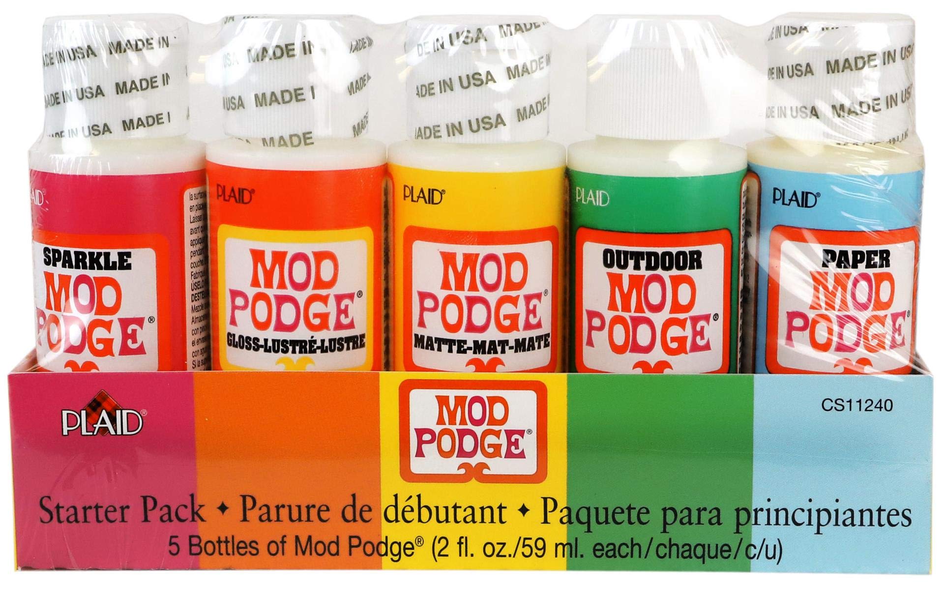 Mod PodgeStarter Pack 5/Pkg-2oz
