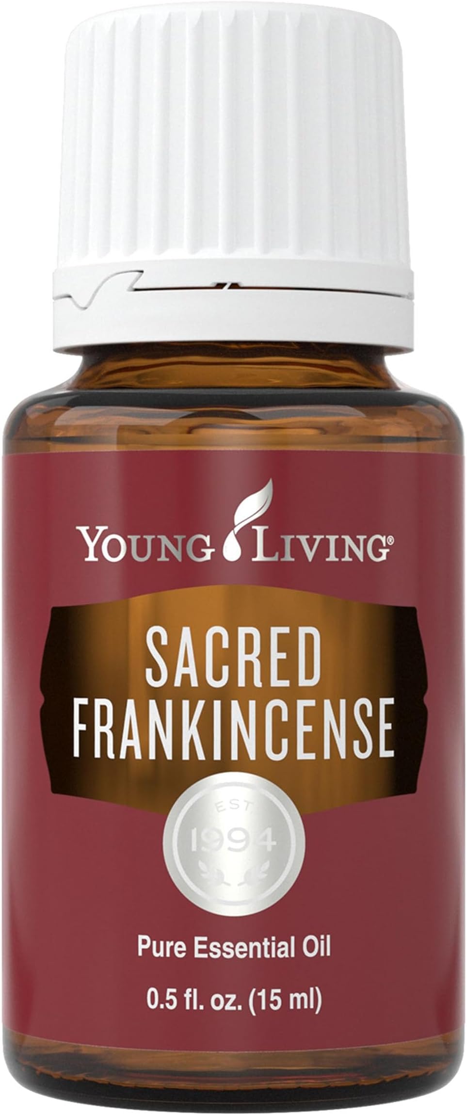 Young Living Sacred Frankincense 15 ml Essential Oil - Woodsy Aroma for Spirit & Skin, Promotes Relaxation, Tranquility, Enhance Yoga, Prayer Meditation, Skin Tone Support