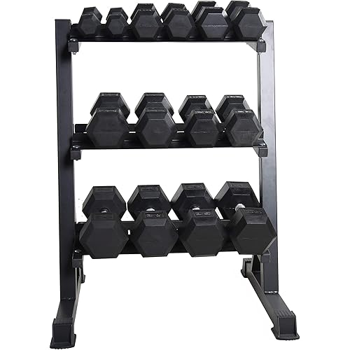 CAP Barbell Dumbbell Set with Rack | Multiple Options 280 lb, 550 lb & 1200 lb