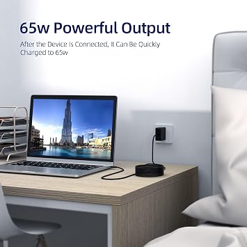 65W 45W AC Charger Fit for Asus Vivobook 13 Slate OLED/14 16 Flip T3304 TP3407 TP3607, Fit for Zenbook S 14 15 16 S14 Q423 Q5507 UM5606 UX5606 UP3404VA Q415 UX5406 UXF3000 Laptop Power Supply Adapter