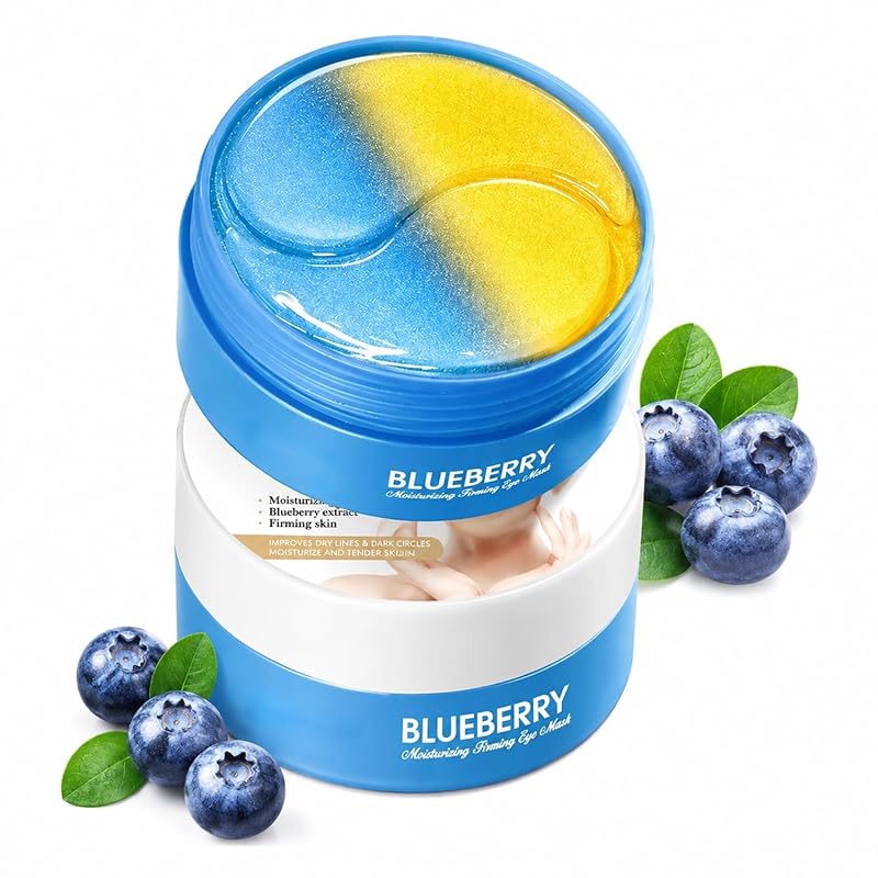 Máscaras de hidrogel para os olhos Eakroo com blueberry, 60 unidades