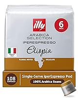 Vista 20 de Café illy, cápsula de café iper, cápsulas de goteo para café oscuro, máquinas iperEspresso illy (18 unidades)