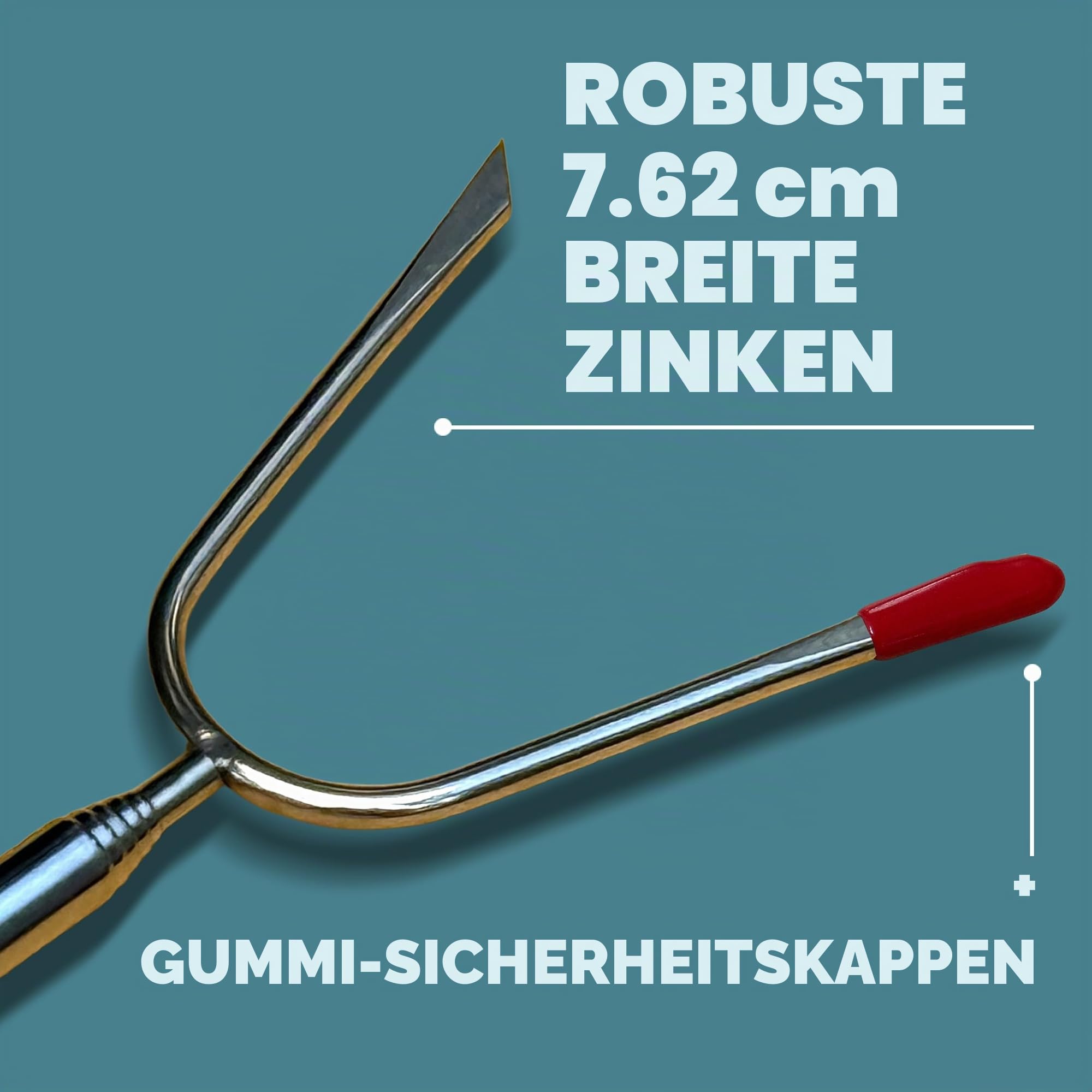 Tapirus 4 Ausziehbare Camping-Sticks zum Marshmallow-Braten, langlebige Edelstahl-Ausrüstung, Grillspieße mit isolierten Griffen, Teleskop-Gabeln, Utensilien für Smores, Hot Dogs & Shish-Kebabs