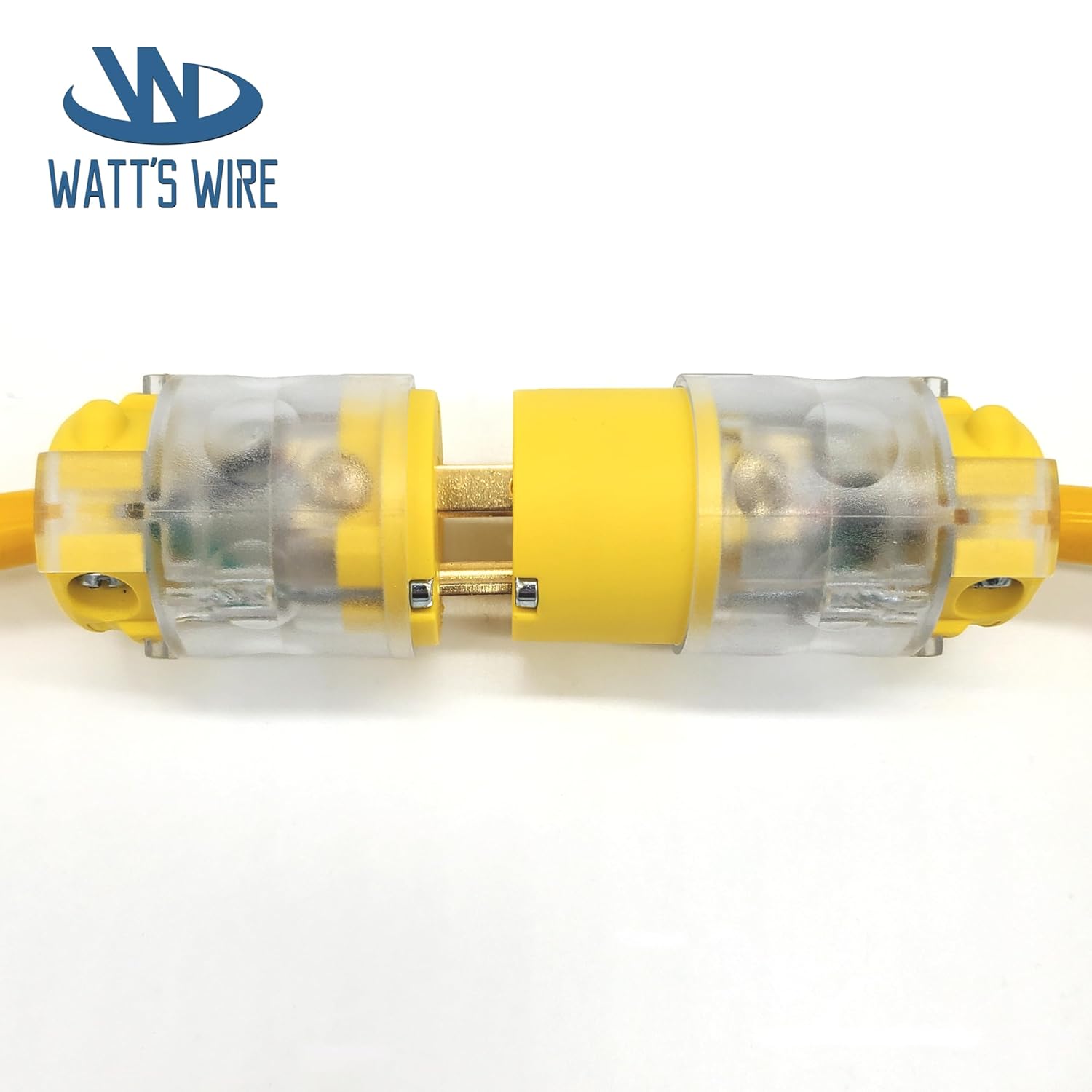 Extension Cord Ends Male and Female 5 Set, 15 Amp 125 Volt NEMA 5-15 Heavy Duty Replacement Plug and Connector Set, UL Listed