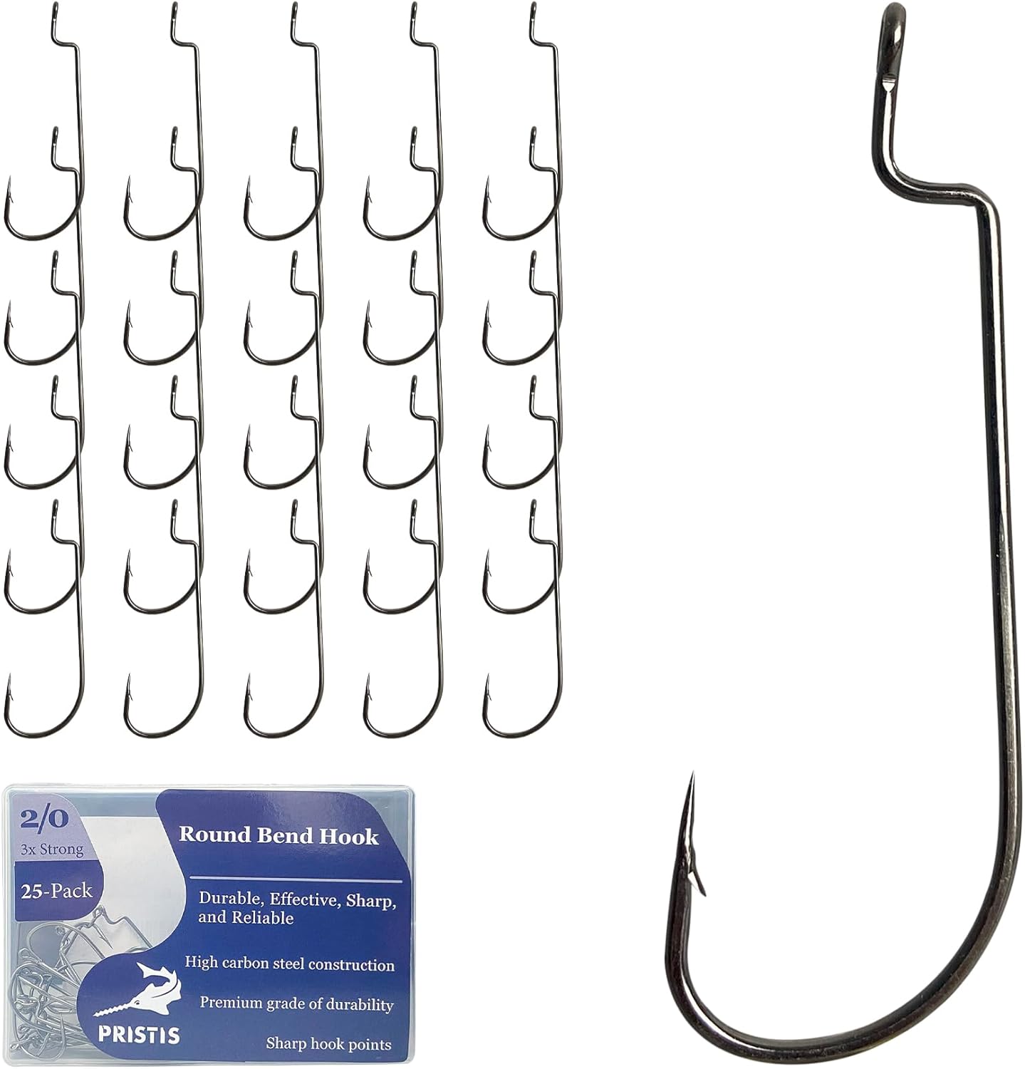 Exquisite Utility Fishing Lures and Hooks Kit, 5 pcs Multi Jointed Swimbaits & 25 pcs 2/0 Round Bend Worm Hooks, A Cool Option for Angler