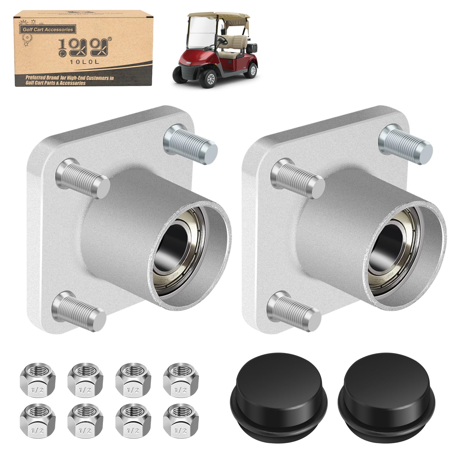 Amazon.com : 10L0L Golf Cart Front Wheel Hub Assembly for EZGO RXV