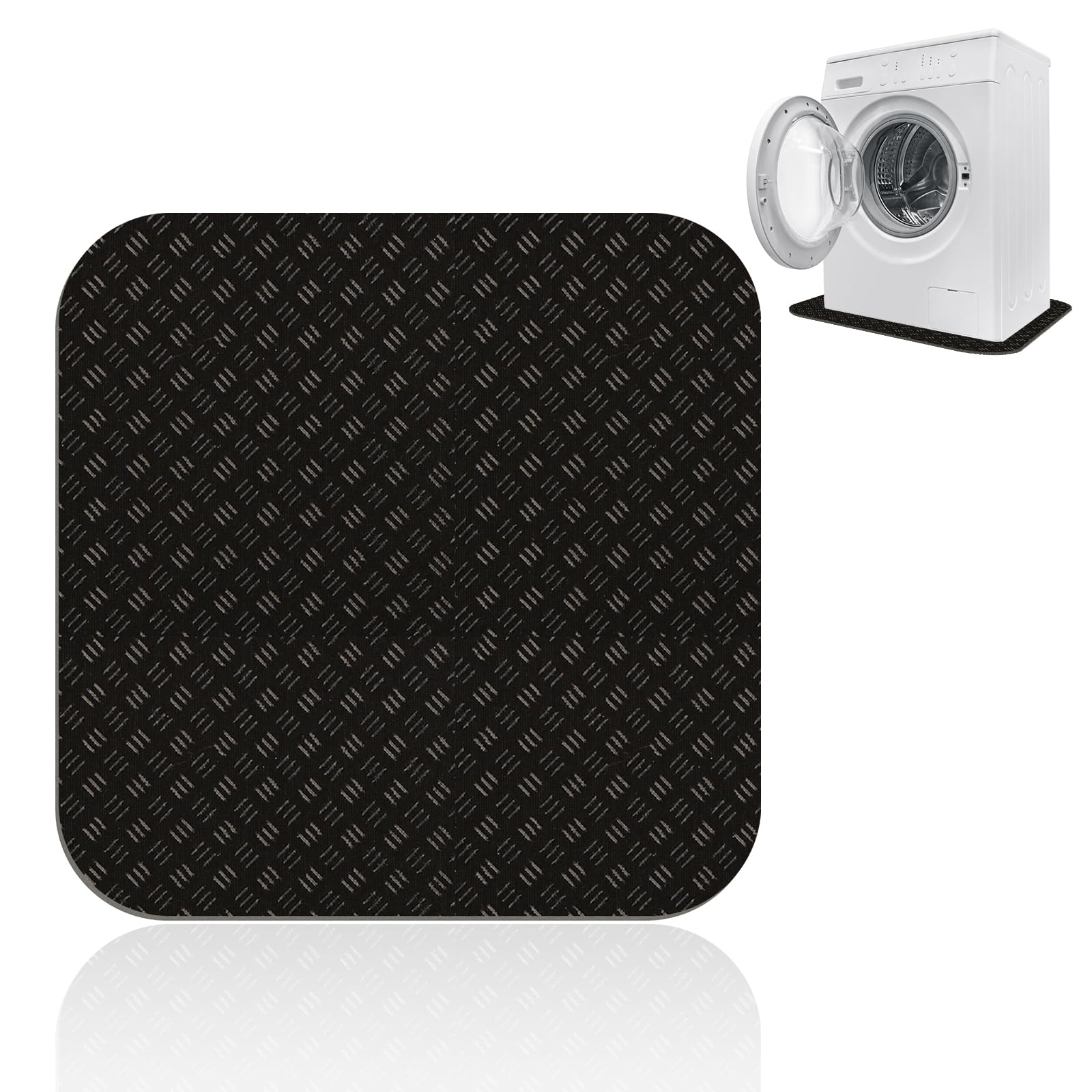 Tapis anti-vibration pour machine à laver, 60 x 60 cm, double face, antidérapant, découpable, pour machine à laver, sèche-linge, appareils de fitness - 2