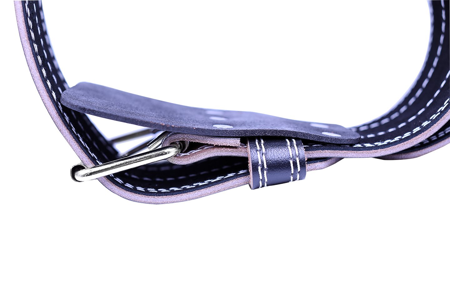 Cintura di sollevamento pesi larga 10,2 cm Cobra Grips Premium cintura in vera pelle per uomini e donne regolabile supporto schiena (nero, medio 81,3 - 101,6 cm)