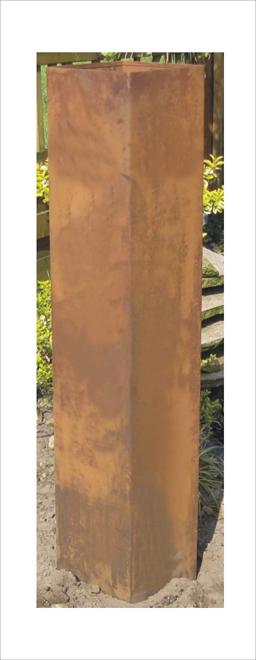 Generisch Rost Säule RS31 Gartensäule Blumensäule Fackel Gartendeko