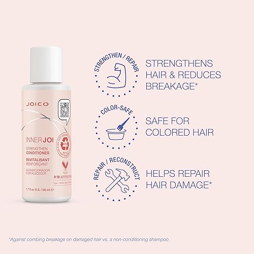 Miniatura 3 de Joico InnerJoi - Acondicionador fortalecedor  Para cabello dañado y teñido  Sin sulfatos ni parabenos  Fórmula vegana derivada de forma natural