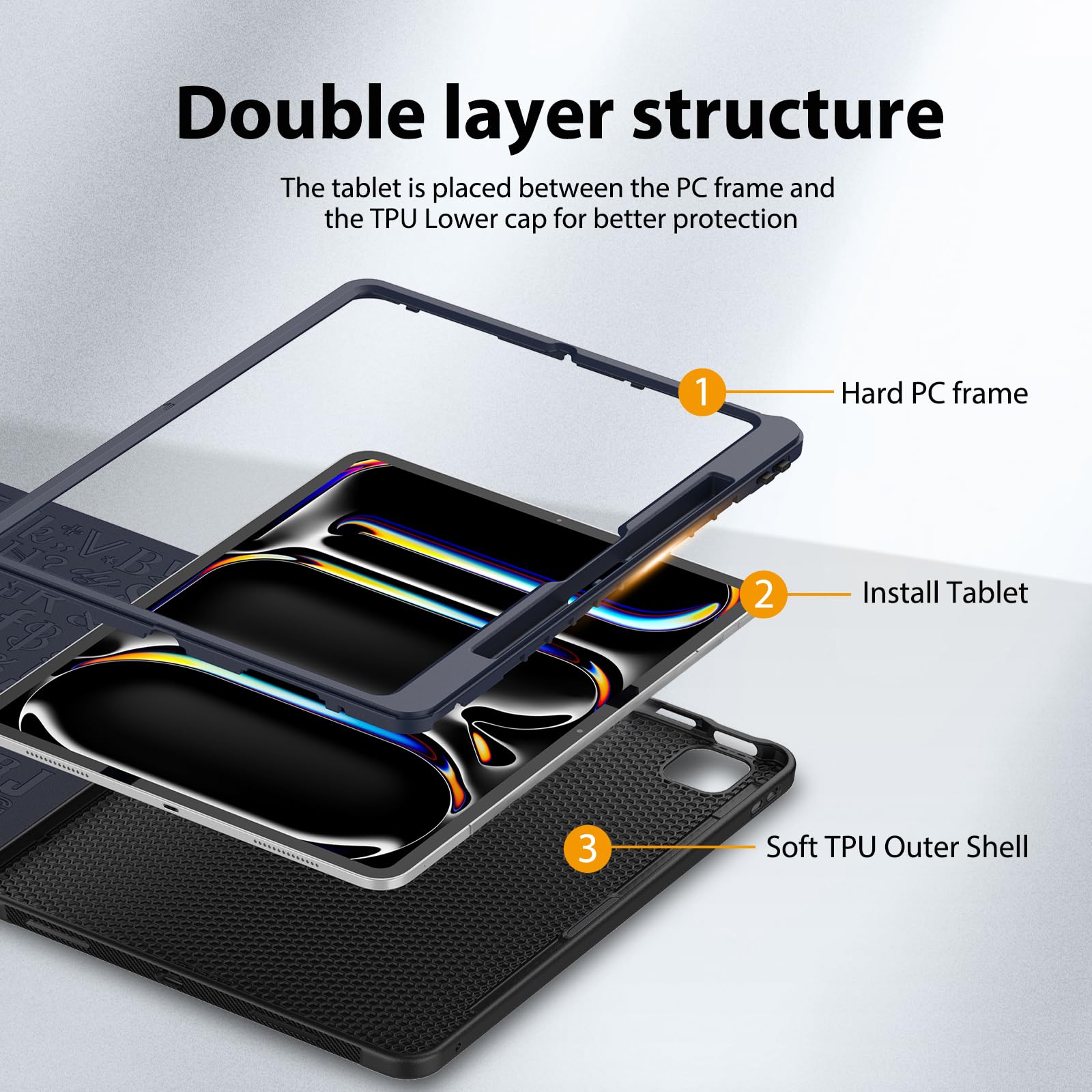 Amazon.com: Case for iPad Pro 13 (M4/M5) 2024/2025, Multiple