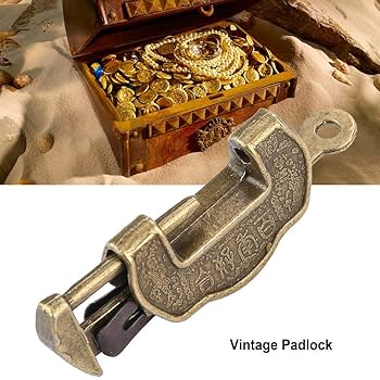 Amazon | 古錠前 南京錠 鍵 アンティーク調 ボックスロック ミニ