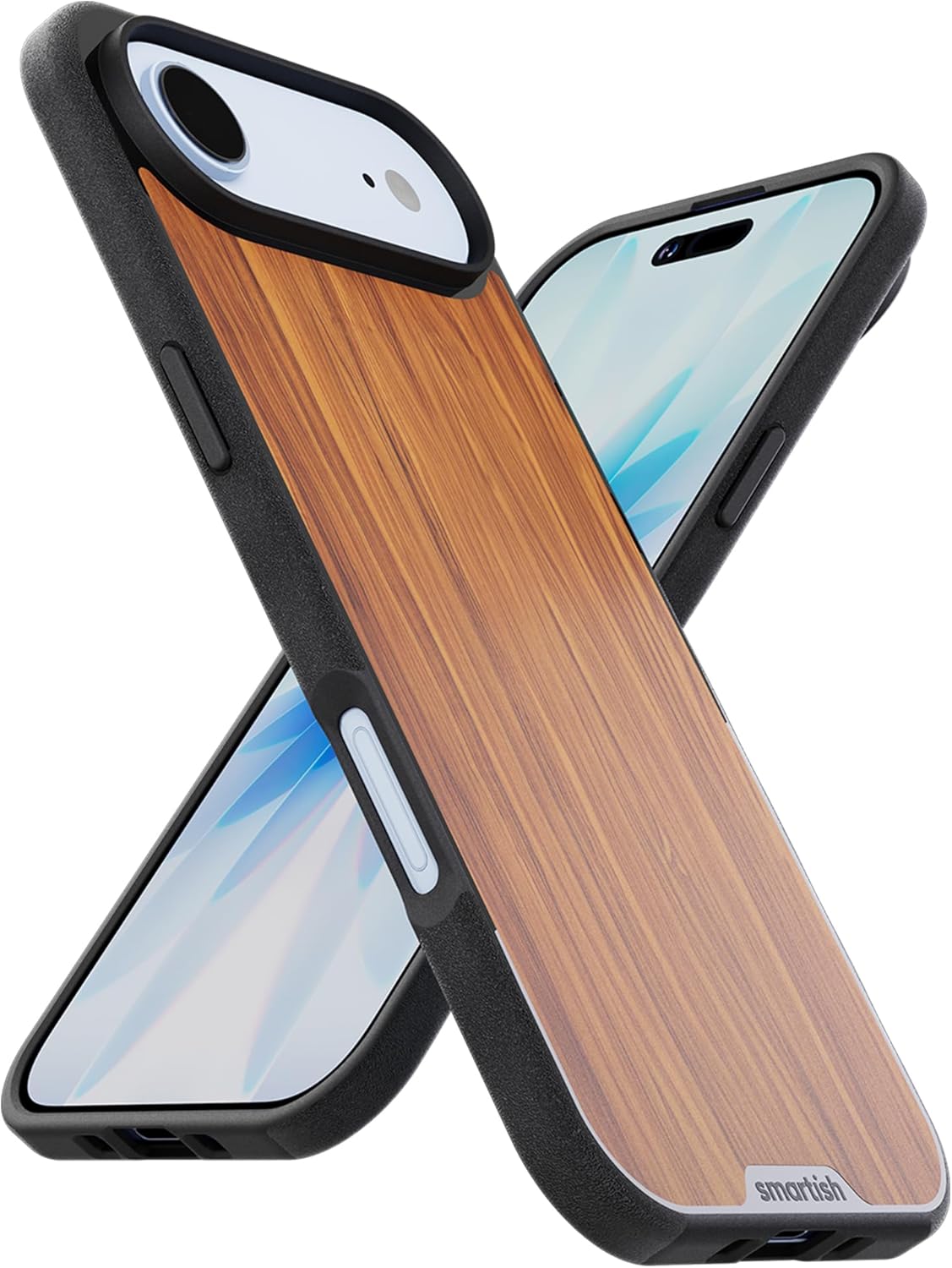 Smartish® iPhone Air MagSafe Case - Gripmunk Magnetic Slim Case [Lightweight + Protective] Thin Grip Cover with Microfiber Lining for Apple iPhone Air - Walnut Woods iPhone Air [Walnut Woods]