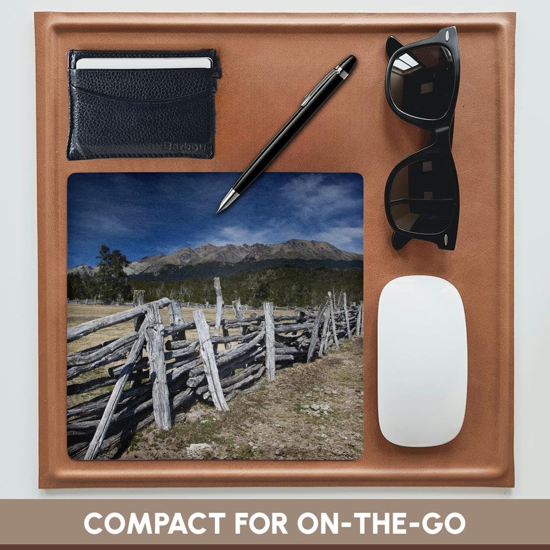 3dRose Desk Organization Mouse Pad, Argentina, Neuquén, Ranch Entrance Off RN 234 - SA01 WBI0269 - Walter Bibikow, 8" x 8" (mp_85511_1) image 4