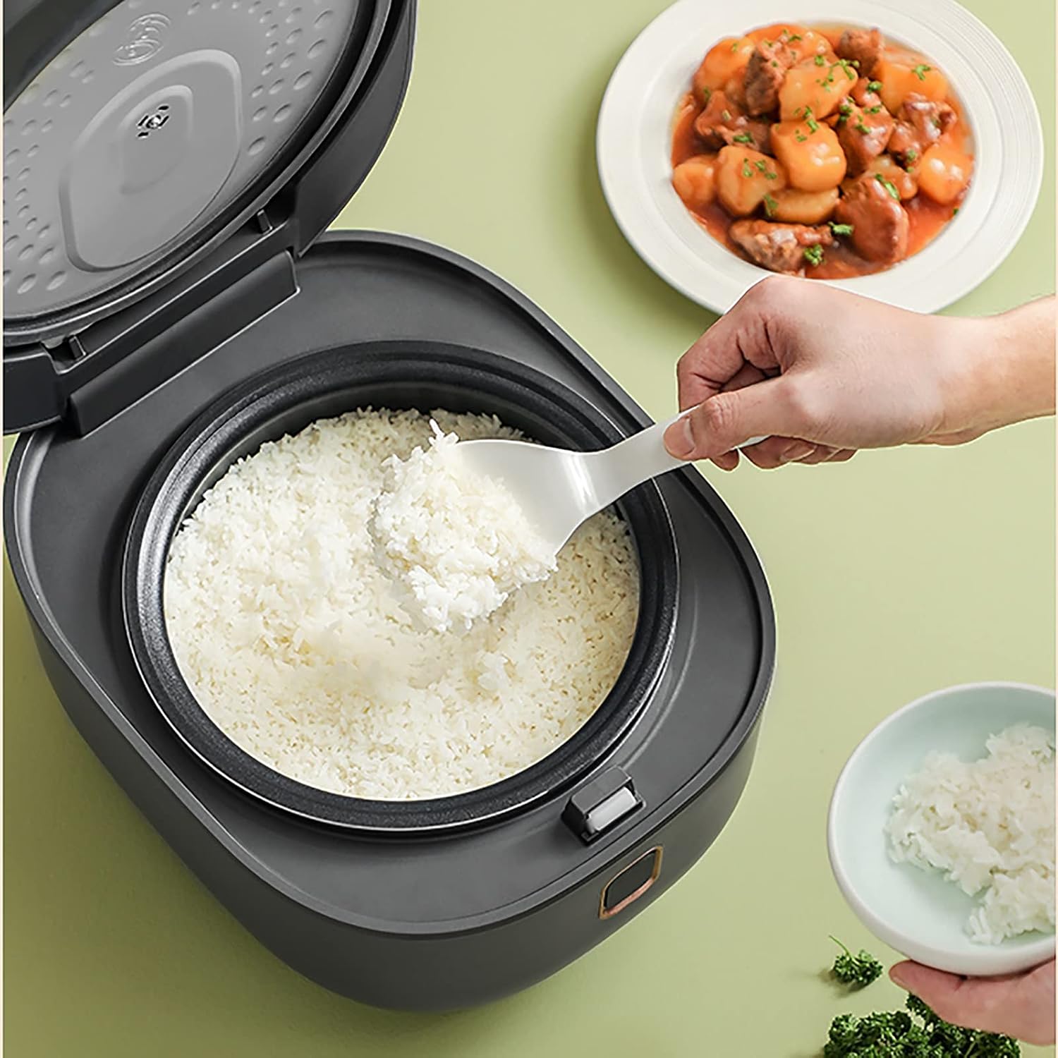 Rice Cooker (4L) Household Multi-function Appointment Rice Cooker, Intelligent Heat Preservation, for 1-7 People 220-240V US/EU