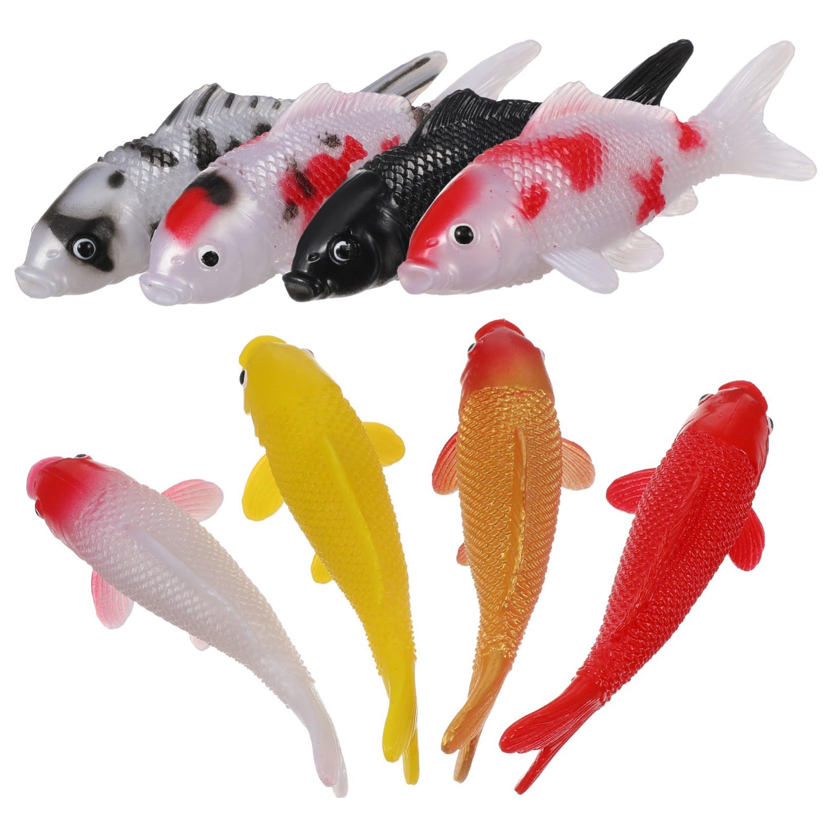 Poisson koi en PVC flottant ORFOFE : deco aquarium realiste et sans entretien