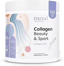 Osavi Collagen Beauty & Sport – 225 g Powder | VERISOL® & TENDOFORTE® for Healthy Hair, Skin, Nails, Tendons & Ligament Strength | Improves Skin Elasticity & Reduces Wrinkles