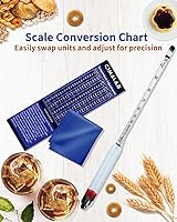 Vista 7 de CIMALAB Hidrómetro - Medidor de alcohol, hidrómetro de alcohol 0-200 a prueba e hidrómetro de alcohol tradicional, hidrómetro a prueba de alcohol