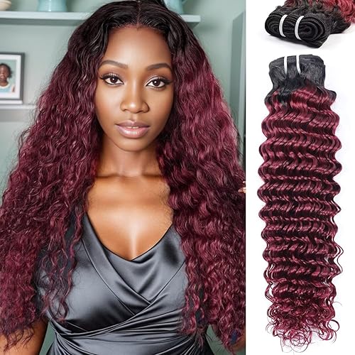 Vista 78 de Manojos de cabello humano ondulado profundo de 20, 22, 24 pulgadas, paquetes de ondas de agua, 100% sin procesar, 12A, cabello humano virgen