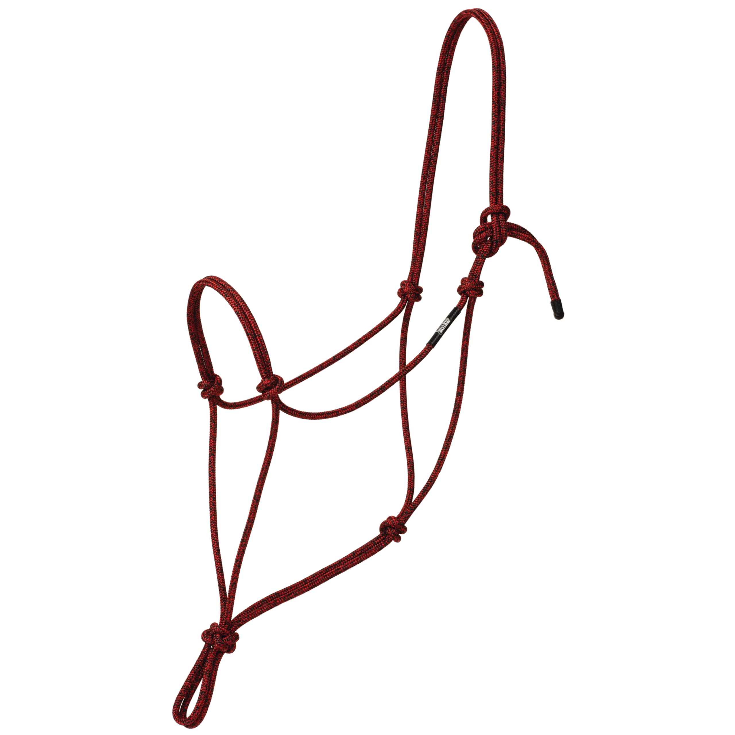 Cabestro de cuerda resistente para evitar tirones en caballos grandes L negro 7