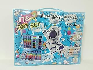 150 Pcs Deluxe Art Supplies for Kids Drawing and Painting with Portable Art Box, Great Gift Coloring Set