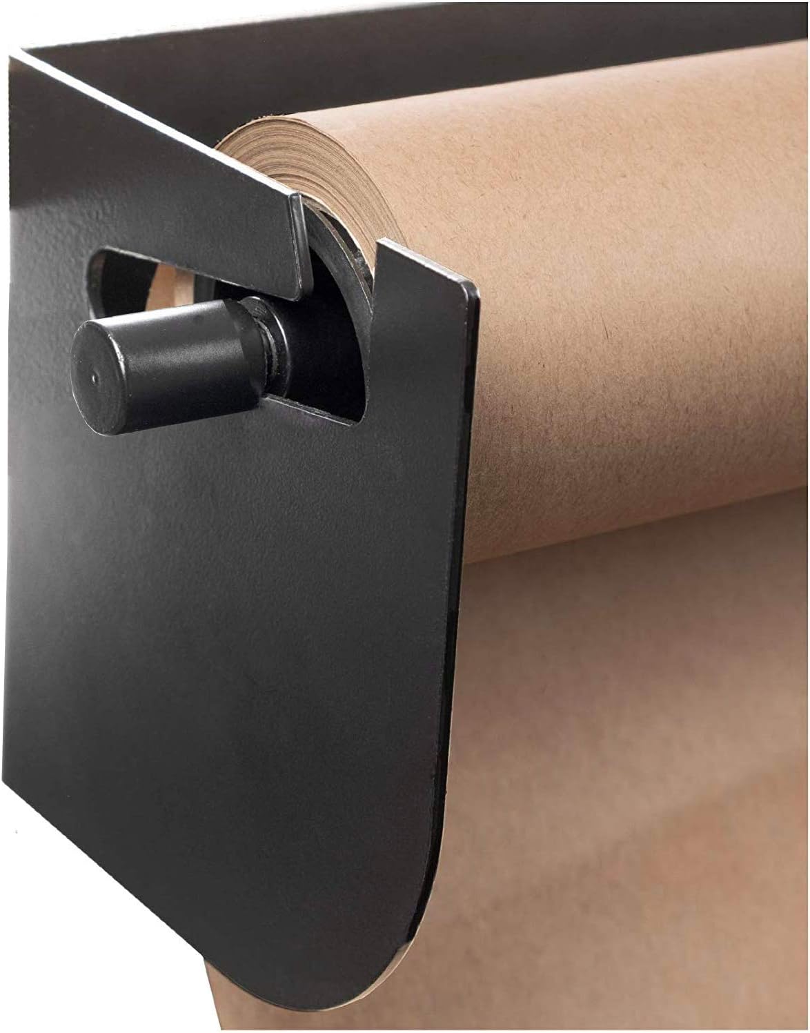 Wall Mounted Kraft Paper Roll Holder & Dispenser with Cutter Bar Wall Hanging Decoration for Cafe, Artist Studio, Office, Living Room - Fits 36” Roll - Black : Office Products