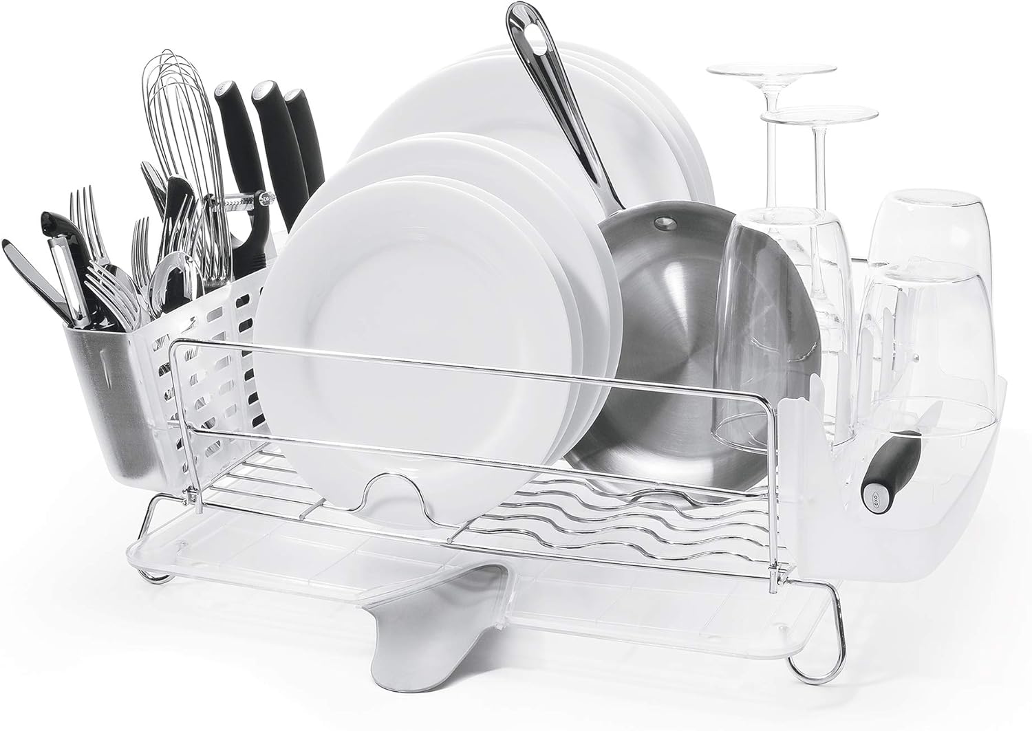 OXO Good Grips Folding Stainless-Steel Dish Rack