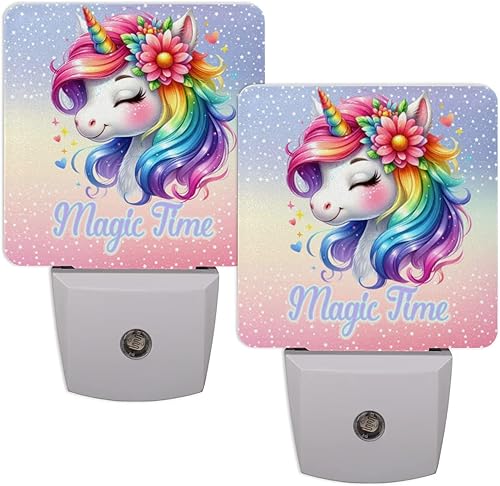 Miniatura 8 de Juego de 2 luces nocturnas con enchufe de gallo de animales, luces nocturnas LED abstractas de gallo, sensor automático del atardecer al amanecer,