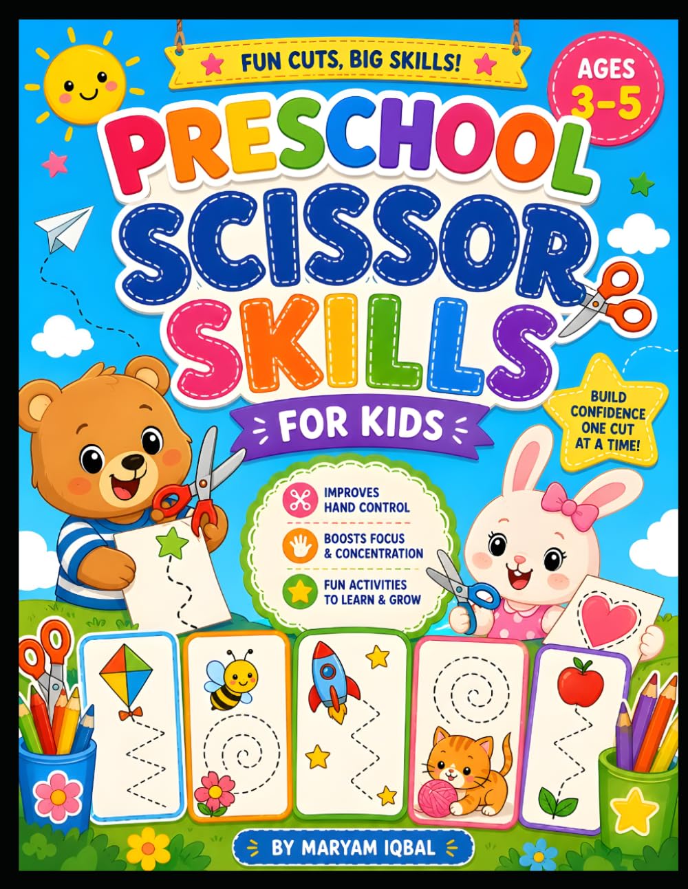 Preschool scissor skills for kids
