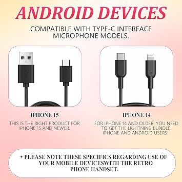 Retro Phone Handset for iPhone & Android,2026 New Cell Phone Receiver with Microphone & Speaker,Classic Vintage Old School Telephone Receiver for Mobile Phones,90s Style Prop for Photos (Pink)
