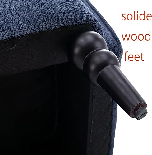 Miniatura 5 de Silla de lectura decorativa para sala de estar, moderno y cómodo sofá esquinero de mediados de siglo, silla de oficina con respaldo alado, silla