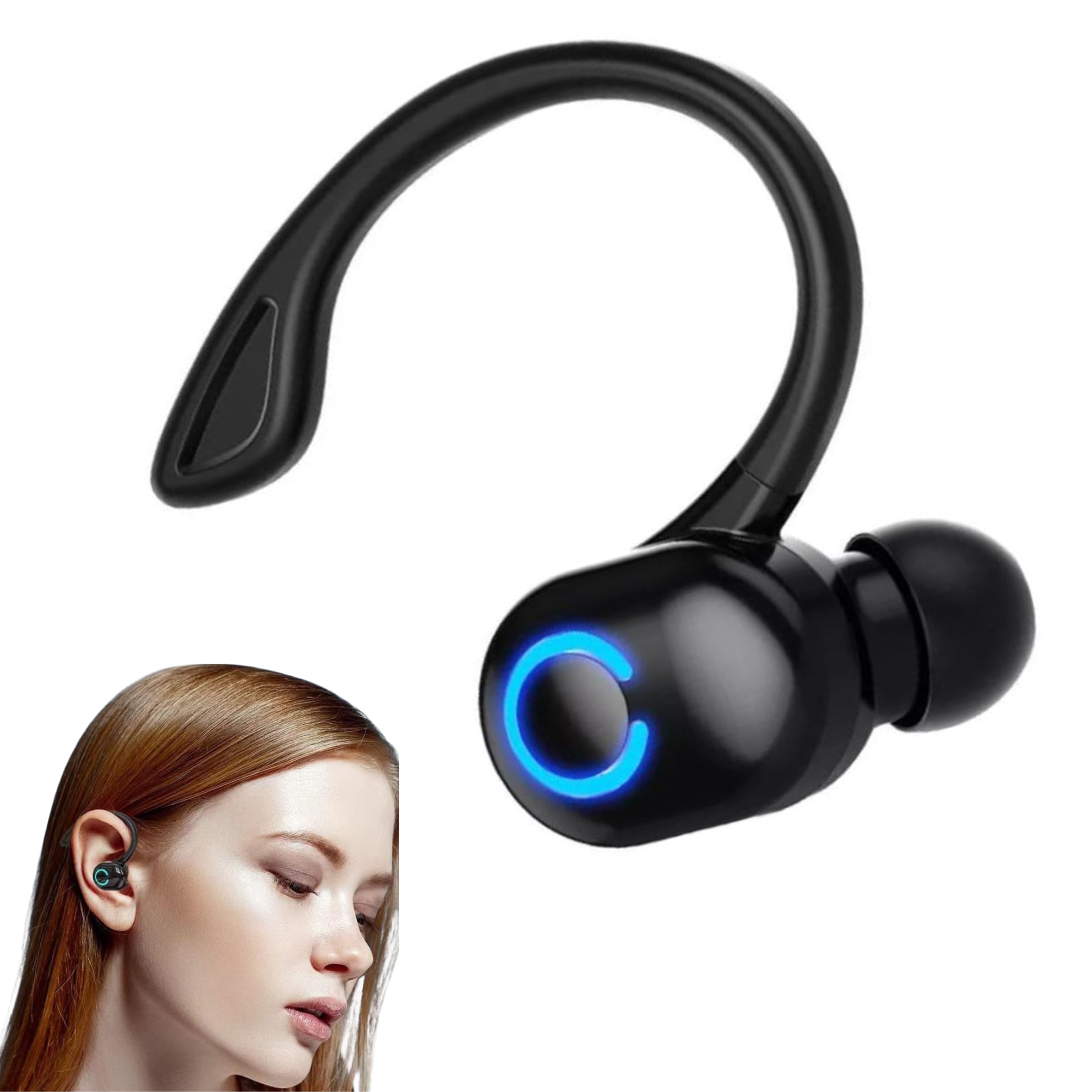 Drumstone 𝟏𝟓 𝐘𝐄𝐀𝐑𝐒 𝐆𝐔𝐀𝐑𝐀𝐍𝐓𝐄𝐄 Superni Mono Wireless Bluetooth Headset Single Ear Earpiece for Drivers & Business Hand-Free Calling 30H Battery Clear Mic Fast Charging & Comfortable Fit-image-30
