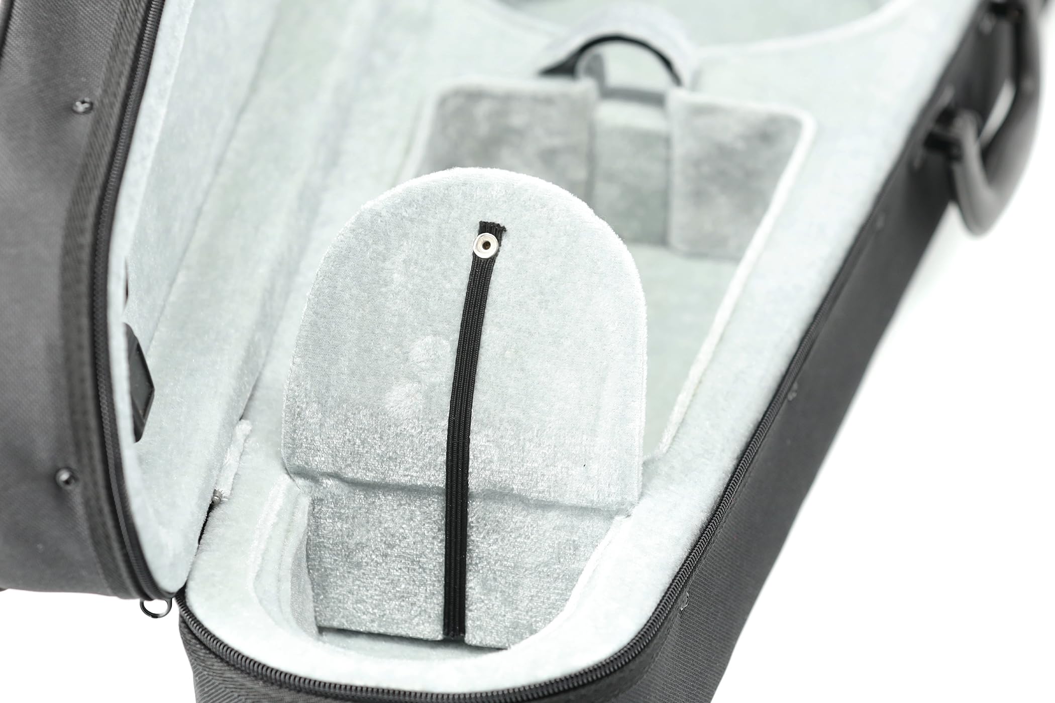 PURE GEWA Estuche para violín negro con pequeño bolsillo para partituras 4/4