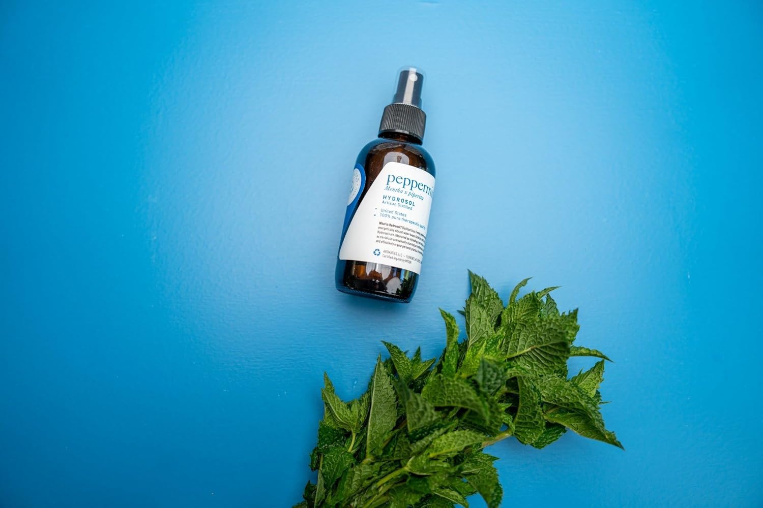 Aromatics International Peppermint Hydrosol 100ml | Cooling Sweet & Fresh Minty Aromatic Mist for Home & Daily Use - Image 3