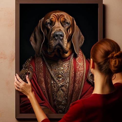 Miniatura 917 de Thuan Chow Chow Retrato de mascota con disfraz real de perro en un disfraz retrato de perro con vestimenta Retrato medieval de mascota retrato