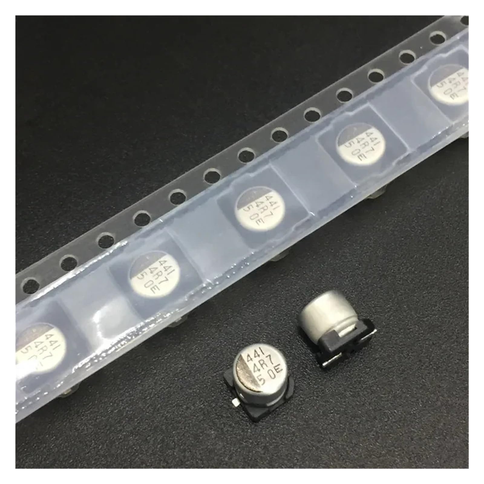 ICXLPMC 10pcs 4.7uF 50V 5x5.5mm 50V4.7uF Chip type SMD Electrolytic Capacitor