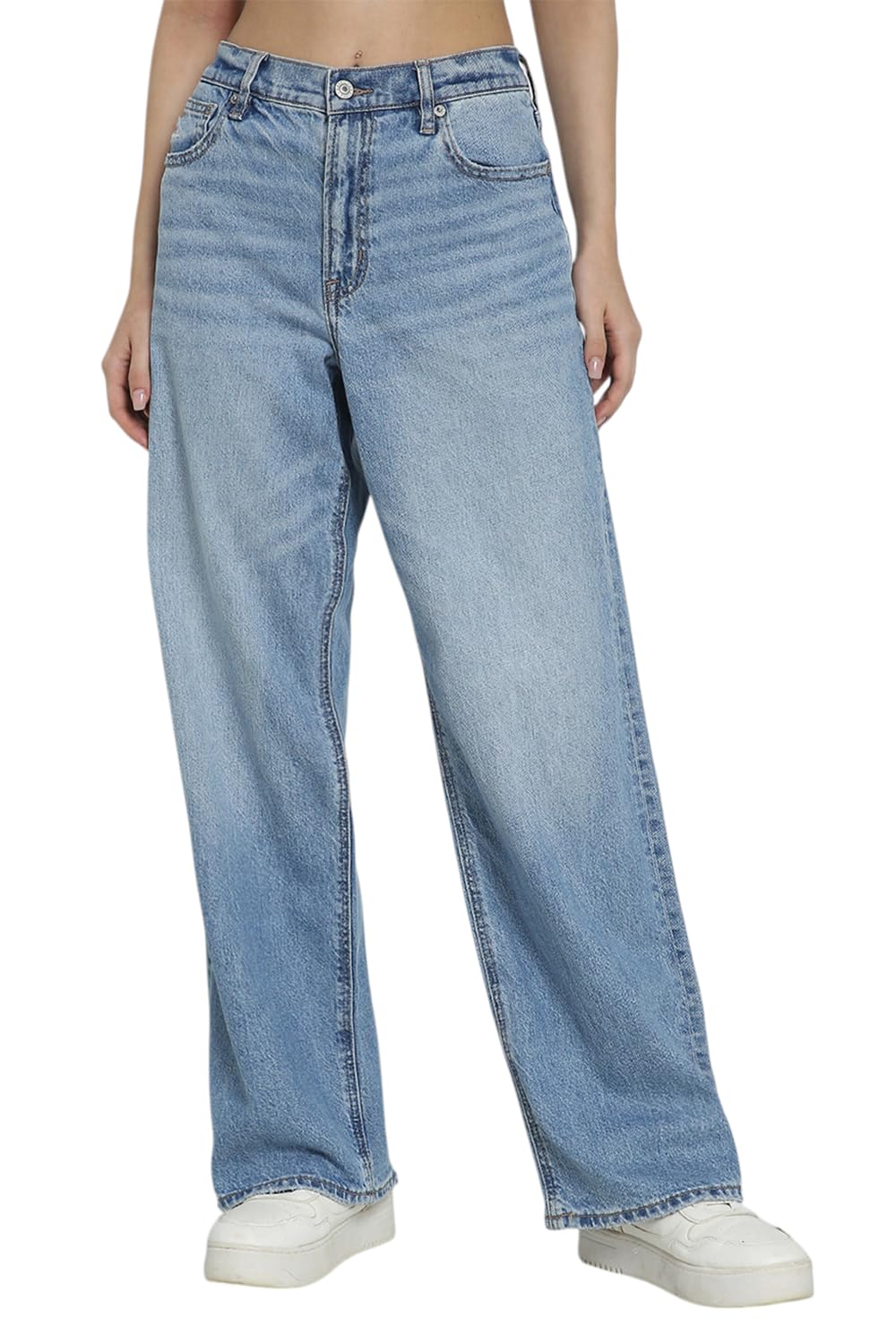 american eagle Women Blue Strigid High-Waisted Stovepipe Jean-picture-13